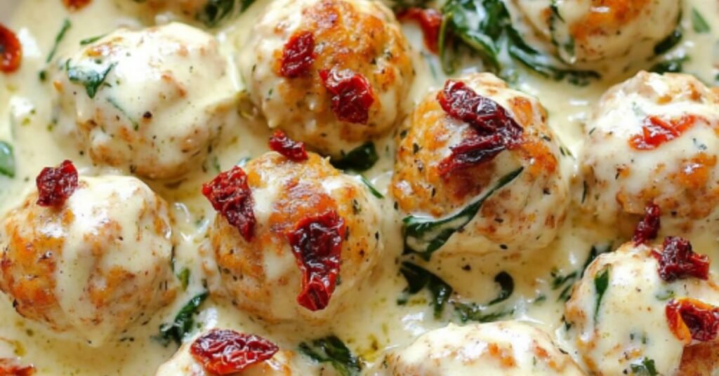 Cheese Stuffed Chicken Meatballs Recipe