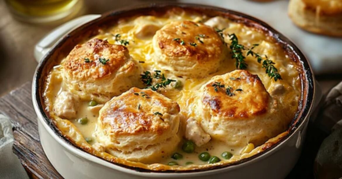 The chicken and biscuits recipe has become one of the most loved comfort meals for families who want something warm, creamy, and deeply satisfying without spending hours in the kitchen. This classic chicken and biscuits casserole brings together tender chicken, rich creamy sauce, and soft, golden biscuits in one irresistible dish that feels like home in every bite. Whether you are cooking for a busy weekday dinner or a cozy weekend meal, this chicken and biscuits recipe delivers both flavor and simplicity. Why this chicken and biscuits casserole is so popular One of the biggest reasons this chicken and biscuits recipe stands out is its perfect balance between convenience and taste. People love recipes that don’t require complicated steps but still deliver restaurant-quality flavor, and this dish does exactly that. The creamy texture combined with fluffy biscuits creates a comforting experience that appeals to both kids and adults. Another reason behind the popularity of this chicken and biscuits casserole is its versatility, allowing you to customize ingredients based on what you already have in your kitchen. This chicken and biscuits recipe is also trending because it fits perfectly into modern cooking needs where quick, filling, and budget-friendly meals are in high demand. It is a dish that looks impressive but is incredibly simple to prepare, making it ideal for beginners as well as experienced home cooks. What makes it creamy, easy, and perfect comfort food What truly makes this chicken and biscuits recipe special is its creamy base. The sauce is rich and smooth, coating every piece of chicken perfectly while keeping the dish moist and flavorful. Unlike many complicated casseroles, this chicken and biscuits casserole uses simple ingredients that come together effortlessly, saving both time and effort in the kitchen. The ease of preparation is another major advantage. This chicken and biscuits recipe does not require advanced cooking skills, and most of the steps are straightforward, making it accessible for anyone. The combination of baked biscuits on top and a creamy chicken layer underneath creates a contrast in texture that defines true comfort food. Why You’ll Love This Recipe chicken and biscuits Image source: bunsinmyoven This chicken and biscuits recipe is the kind of meal that instantly becomes a household favorite because it combines rich flavor, simple preparation, and satisfying comfort in one dish. Whether you are new to cooking or already experienced, this chicken and biscuits casserole offers a reliable and delicious option that works for almost any occasion. Quick, easy, one pan meal One of the best things about this chicken and biscuits recipe is how simple it is to prepare. Everything comes together in a single dish, which means less time spent cooking and even less time cleaning up afterward. The process is straightforward, allowing you to prepare a full meal without needing multiple pots or complicated techniques. This chicken and biscuits casserole is designed for convenience without sacrificing flavor. You can have it ready for the oven in a short amount of time, making it perfect when you want something homemade but don’t want to spend hours in the kitchen. Family friendly and budget friendly This chicken and biscuits recipe is ideal for families because it uses simple, affordable ingredients that are easy to find. The creamy texture and soft biscuits make it appealing to both kids and adults, ensuring that everyone at the table enjoys the meal. Another advantage of this chicken and biscuits casserole is that it can be easily adjusted to fit your budget. You can use leftover chicken or basic pantry ingredients to create a filling and satisfying dish without overspending, making it a smart choice for everyday cooking. Perfect for weeknight dinners Busy evenings call for meals that are quick, filling, and stress-free, and this chicken and biscuits recipe delivers exactly that. It is a dependable option when you need to prepare dinner after a long day without compromising on taste or quality. The warm and creamy nature of this chicken and biscuits casserole makes it especially comforting, turning even a simple weeknight dinner into something enjoyable and satisfying. It is the kind of recipe you can rely on again and again when you need something easy yet delicious. In the end, this chicken and biscuits casserole is more than just a meal. It is a warm, satisfying dish that brings comfort, flavor, and convenience together in the best possible way, making it a go to chicken and biscuits recipe for any occasion. Ingredients You’ll Need chicken and biscuits recipe Source: tasteofhome The success of any chicken and biscuits recipe depends on using the right combination of simple yet flavorful ingredients. This chicken and biscuits casserole is designed to be easy, so most of the ingredients are pantry friendly and easily available. Each component plays an important role in creating the creamy texture and rich taste that makes this dish so comforting. By using fresh and quality ingredients, you can make your chicken and biscuits recipe even more delicious and satisfying. Ingredient Quantity Purpose Cooked Chicken (shredded) 2–3 cups Main protein, makes the casserole hearty Butter 2 tbsp Adds richness and flavor Garlic (minced) 2 cloves Enhances taste with aroma All-purpose flour 2 tbsp Helps thicken the sauce Chicken broth 2 cups Creates the base of the sauce Milk / Cream 1 cup Makes the sauce creamy Salt To taste Balances flavors Black pepper ½ tsp Adds mild spice Mixed vegetables (optional) 1 cup Adds nutrition and texture Biscuit dough (store bought or homemade) 1 can / batch Forms the soft, fluffy topping Casserole Base The base of this chicken and biscuits recipe is where all the creamy goodness comes from. It includes tender shredded chicken combined with a rich sauce made from broth, milk, and simple seasonings.This layer provides the creamy, hearty texture that makes the chicken and biscuits casserole so comforting and satisfying. Biscuit Topping The biscuit topping is what makes this chicken and biscuits recipe truly special. Soft on the inside and slightly golden on top, the biscuits soak up the creamy sauce while still maintaining their structure. You can use ready-made dough or prepare it from scratch depending on your preference. Optional Add-ins & Substitutions One of the best things about this chicken and biscuits recipe is its flexibility. You can easily customize it by adding vegetables like peas, carrots, or corn for extra flavor. If you prefer a different taste, you can also adjust the dairy ingredients or use alternative options while still keeping the essence of the chicken and biscuits casserole intact. Step by Step Instructions for chicken and biscuits Image source: thechunkychef Making this chicken and biscuits recipe is simple when you follow the steps in order. This chicken and biscuits casserole comes together quickly using basic cooking techniques that anyone can follow. Each stage helps build flavor and texture, from preparing the creamy base to baking the biscuits on top. By following these steps carefully, you will achieve a perfectly cooked and satisfying chicken and biscuits recipe every time. Prepare the Chicken Mixture Heat butter in a skillet on medium heat Add minced garlic and cook until fragrant Stir in flour and cook briefly to form a smooth base Gradually add chicken broth, stirring constantly Add milk or cream and mix until the sauce becomes thick and smooth Add salt and black pepper to taste Add shredded chicken and optional vegetables, then mix well Make or Prepare Biscuits If using ready made dough, open and separate the biscuits. For homemade biscuits, prepare the dough using flour, butter, and milk. Gently shape the biscuits without overworking the dough. Keep the biscuits slightly thick so they remain soft after baking. Assemble the Casserole Preheat your oven to 180°C (350°F). Pour the prepared chicken mixture into a baking dish and spread it evenly to create a uniform base. Place the biscuits on top, leaving small gaps between them. Ensure the biscuits are not overcrowded for even baking. Bake to Perfection Place the casserole in the preheated oven and bake for 20 to 25 minutes, or until the biscuits are golden and cooked through. Make sure the sauce beneath is bubbling, indicating it is hot and creamy. Once done, remove the dish from the oven and allow it to rest for a few minutes before serving to let the flavors set. Tips for the Best Results chicken and biscuits recipe .Image source: tasteofhome To make your chicken and biscuits recipe truly stand out, a few simple tips can make a big difference in taste and texture. This chicken and biscuits casserole becomes even more delicious when you focus on small details during cooking. From keeping the chicken tender to achieving the perfect creamy consistency, each step matters. By following these tips, you can elevate your chicken and biscuits recipe from good to exceptional.Image source: taste of home. How to keep chicken juicy Keeping the chicken tender is essential for a perfect chicken and biscuits recipe. It is best to use pre-cooked or lightly cooked chicken so it does not become dry during baking. Overcooking should be avoided, as the chicken will continue to cook inside the casserole. Mixing the chicken thoroughly with the creamy sauce also helps lock in moisture, ensuring every bite of this chicken and biscuits casserole stays soft and flavorful. How to make sauce extra creamy The creamy texture is what defines a great chicken and biscuits recipe, so getting the sauce right is important. Using a combination of milk and cream creates a richer and smoother consistency. Stirring continuously while adding liquids helps prevent lumps from forming, while allowing the sauce to simmer gently ensures it thickens properly. Adding a small amount of butter at the end can further enhance the smoothness of this chicken and biscuits casserole. Common mistakes to avoid Even a simple chicken and biscuits recipe can go wrong if certain steps are overlooked. Using too much flour can make the sauce overly thick and heavy, while placing biscuits too close together can prevent even baking. Skipping proper seasoning may result in a bland taste, and baking at a very high temperature can cause the biscuits to brown too quickly before the inside is fully cooked. Paying attention to these details will help you achieve the best version of this chicken and biscuits casserole. Variations & Substitutions Image source: sallymeals One of the best things about this chicken and biscuits recipe is its flexibility, allowing you to adjust ingredients and techniques to suit your taste or available ingredients. You can use rotisserie chicken instead of cooking fresh chicken, which not only saves time but also adds extra flavor to your chicken and biscuits casserole. For a lighter version, you can swap out heavy cream for milk or a dairy alternative without losing the creamy texture that makes this recipe so comforting. If you prefer a simpler cleanup, the chicken and biscuits recipe can also be made in a single pan, combining all ingredients together before baking. You can also experiment with adding vegetables such as peas, carrots, or corn to increase nutrition and texture. For those who like a cheesy twist, sprinkling a bit of shredded cheese over the casserole before baking enhances both flavor and richness. These variations ensure that your chicken and biscuits casserole can be customized for any occasion while keeping the comforting essence H2 – What to Serve With Chicken and Biscuits Pairing the right sides can elevate your chicken and biscuits recipe into a complete, satisfying meal. This chicken and biscuits casserole goes beautifully with fresh, crisp vegetables or a simple green salad to balance the creamy richness of the dish. Roasted or steamed vegetables, such as broccoli, green beans, or carrots, complement the flavors while adding a healthy touch. For a heartier meal, consider serving this chicken and biscuits recipe with mashed potatoes or a light rice pilaf, which soak up the creamy sauce from the casserole. Drinks like a chilled iced tea, a mild white wine, or even a sparkling lemonade can pair nicely, enhancing the comforting experience without overpowering the flavors . Selecting complementary sides ensures your chicken and biscuits casserole feels like a restaurant quality meal while still being easy and approachable at home. Storage & Reheating Knowing how to properly store and reheat your chicken and biscuits recipe is essential for keeping it fresh and maintaining its creamy texture. This chicken and biscuits casserole can be made ahead of time, allowing you to enjoy leftovers without losing flavor or quality. Proper storage ensures that each serving remains just as satisfying as when it was first baked. How Long Does It Last? When stored in an airtight container in the refrigerator, this chicken and biscuits recipe can last up to three to four days. Keeping it properly covered prevents the casserole from drying out and helps retain the rich, creamy texture of the sauce. Can You Freeze It? Freezing is a convenient option for this chicken and biscuits casserole. Wrap it tightly in aluminum foil or place it in a freezer-safe container for up to two months. To maintain the quality, it’s best to freeze the casserole before baking or shortly after cooking, ensuring that both the chicken and biscuits remain flavorful and moist. Best Way to Reheat To reheat, place the casserole in the oven at 180°C (350°F) until it is warmed through. This method helps keep the biscuits soft while reviving the creamy sauce without making it watery. Avoid microwaving if possible, as it may affect the texture of both the sauce and biscuits in this chicken and biscuits recipe. Nutritional Information chicken and biscuits recipe Image source: 12tomatoes Understanding the nutritional content of this chicken and biscuits recipe can help you plan balanced meals while still enjoying comfort food. This chicken and biscuits casserole provides a good source of protein from the chicken, combined with carbohydrates from the biscuits, making it a filling and satisfying dish. The creamy sauce contributes calories and fat, giving the casserole its rich, indulgent flavor while remaining a wholesome meal when eaten in moderation. Calories, Serving Size, etc. A standard serving of this chicken and biscuits recipe contains approximately 350–400 calories, depending on the amount of biscuits and cream used. Each serving provides around 20–25 grams of protein, ensuring that the dish is both hearty and nourishing. The casserole also offers essential vitamins and minerals from any added vegetables, making it a well-rounded comfort meal. Serving sizes can be adjusted based on family needs, and the recipe can easily be scaled up or down without compromising flavor or texture. Conclusion This chicken and biscuits recipe is the ultimate comfort food, combining tender chicken, creamy sauce, and soft, golden biscuits in a way that delights the whole family. With its simple preparation, versatile ingredients, and rich flavor, this chicken and biscuits casserole is perfect for weeknight dinners, cozy weekends, or even special gatherings. By following the steps carefully and using the tips, variations, and serving suggestions provided, you can create a meal that is both satisfying and memorable. Whether you stick to the classic version or experiment with substitutions, this chicken and biscuits recipe offers endless possibilities while remaining easy and approachable. It is a dish that warms the heart, comforts the soul, and leaves everyone asking for seconds. Make this chicken and biscuits casserole a regular part of your cooking repertoire and enjoy the perfect balance of flavor, texture, and homemade goodness every time. FAQs Q1: Can I make this chicken and biscuits recipe ahead? Yes, assemble the casserole up to baking and refrigerate for up to 24 hours. Bake when ready for a fresh, flavorful meal. Q2:Can I use canned biscuits? Absolutely. Canned biscuits work perfectly, saving time while keeping the topping soft and golden. Q3:Can I skip buttermilk? Yes, substitute with milk mixed with lemon juice or vinegar. The biscuits will stay tender and delicious. Q4:Can I cook it in one pan? Yes, combine the chicken mixture and biscuits in one baking dish for easy preparation and cleanup. Q5:Can I freeze leftovers? Yes, store the casserole in a tightly sealed container in the freezer for up to two months. Thaw it in the refrigerator overnight and reheat in the oven to preserve the creamy texture and flavor. The chicken and biscuits recipe has become one of the most loved comfort meals for families who want something warm, creamy, and deeply satisfying without spending hours in the kitchen. This classic chicken and biscuits casserole brings together tender chicken, rich creamy sauce, and soft, golden biscuits in one irresistible dish that feels like home in every bite. Whether you are cooking for a busy weekday dinner or a cozy weekend meal, this chicken and biscuits recipe delivers both flavor and simplicity. Why this chicken and biscuits casserole is so popular One of the biggest reasons this chicken and biscuits recipe stands out is its perfect balance between convenience and taste. People love recipes that don’t require complicated steps but still deliver restaurant-quality flavor, and this dish does exactly that. The creamy texture combined with fluffy biscuits creates a comforting experience that appeals to both kids and adults. Another reason behind the popularity of this chicken and biscuits casserole is its versatility, allowing you to customize ingredients based on what you already have in your kitchen. This chicken and biscuits recipe is also trending because it fits perfectly into modern cooking needs where quick, filling, and budget-friendly meals are in high demand. It is a dish that looks impressive but is incredibly simple to prepare, making it ideal for beginners as well as experienced home cooks. What makes it creamy, easy, and perfect comfort food What truly makes this chicken and biscuits recipe special is its creamy base. The sauce is rich and smooth, coating every piece of chicken perfectly while keeping the dish moist and flavorful. Unlike many complicated casseroles, this chicken and biscuits casserole uses simple ingredients that come together effortlessly, saving both time and effort in the kitchen. The ease of preparation is another major advantage. This chicken and biscuits recipe does not require advanced cooking skills, and most of the steps are straightforward, making it accessible for anyone. The combination of baked biscuits on top and a creamy chicken layer underneath creates a contrast in texture that defines true comfort food. Why You’ll Love This Recipe chicken and biscuits Image source: bunsinmyoven This chicken and biscuits recipe is the kind of meal that instantly becomes a household favorite because it combines rich flavor, simple preparation, and satisfying comfort in one dish. Whether you are new to cooking or already experienced, this chicken and biscuits casserole offers a reliable and delicious option that works for almost any occasion. Quick, easy, one pan meal One of the best things about this chicken and biscuits recipe is how simple it is to prepare. Everything comes together in a single dish, which means less time spent cooking and even less time cleaning up afterward. The process is straightforward, allowing you to prepare a full meal without needing multiple pots or complicated techniques. This chicken and biscuits casserole is designed for convenience without sacrificing flavor. You can have it ready for the oven in a short amount of time, making it perfect when you want something homemade but don’t want to spend hours in the kitchen. Family friendly and budget friendly This chicken and biscuits recipe is ideal for families because it uses simple, affordable ingredients that are easy to find. The creamy texture and soft biscuits make it appealing to both kids and adults, ensuring that everyone at the table enjoys the meal. Another advantage of this chicken and biscuits casserole is that it can be easily adjusted to fit your budget. You can use leftover chicken or basic pantry ingredients to create a filling and satisfying dish without overspending, making it a smart choice for everyday cooking. Perfect for weeknight dinners Busy evenings call for meals that are quick, filling, and stress-free, and this chicken and biscuits recipe delivers exactly that. It is a dependable option when you need to prepare dinner after a long day without compromising on taste or quality. The warm and creamy nature of this chicken and biscuits casserole makes it especially comforting, turning even a simple weeknight dinner into something enjoyable and satisfying. It is the kind of recipe you can rely on again and again when you need something easy yet delicious. In the end, this chicken and biscuits casserole is more than just a meal. It is a warm, satisfying dish that brings comfort, flavor, and convenience together in the best possible way, making it a go to chicken and biscuits recipe for any occasion. Ingredients You’ll Need chicken and biscuits recipe Source: tasteofhome The success of any chicken and biscuits recipe depends on using the right combination of simple yet flavorful ingredients. This chicken and biscuits casserole is designed to be easy, so most of the ingredients are pantry friendly and easily available. Each component plays an important role in creating the creamy texture and rich taste that makes this dish so comforting. By using fresh and quality ingredients, you can make your chicken and biscuits recipe even more delicious and satisfying. Ingredient Quantity Purpose Cooked Chicken (shredded) 2–3 cups Main protein, makes the casserole hearty Butter 2 tbsp Adds richness and flavor Garlic (minced) 2 cloves Enhances taste with aroma All-purpose flour 2 tbsp Helps thicken the sauce Chicken broth 2 cups Creates the base of the sauce Milk / Cream 1 cup Makes the sauce creamy Salt To taste Balances flavors Black pepper ½ tsp Adds mild spice Mixed vegetables (optional) 1 cup Adds nutrition and texture Biscuit dough (store bought or homemade) 1 can / batch Forms the soft, fluffy topping Casserole Base The base of this chicken and biscuits recipe is where all the creamy goodness comes from. It includes tender shredded chicken combined with a rich sauce made from broth, milk, and simple seasonings.This layer provides the creamy, hearty texture that makes the chicken and biscuits casserole so comforting and satisfying. Biscuit Topping The biscuit topping is what makes this chicken and biscuits recipe truly special. Soft on the inside and slightly golden on top, the biscuits soak up the creamy sauce while still maintaining their structure. You can use ready-made dough or prepare it from scratch depending on your preference. Optional Add-ins & Substitutions One of the best things about this chicken and biscuits recipe is its flexibility. You can easily customize it by adding vegetables like peas, carrots, or corn for extra flavor. If you prefer a different taste, you can also adjust the dairy ingredients or use alternative options while still keeping the essence of the chicken and biscuits casserole intact. Step by Step Instructions for chicken and biscuits Image source: thechunkychef Making this chicken and biscuits recipe is simple when you follow the steps in order. This chicken and biscuits casserole comes together quickly using basic cooking techniques that anyone can follow. Each stage helps build flavor and texture, from preparing the creamy base to baking the biscuits on top. By following these steps carefully, you will achieve a perfectly cooked and satisfying chicken and biscuits recipe every time. Prepare the Chicken Mixture Heat butter in a skillet on medium heat Add minced garlic and cook until fragrant Stir in flour and cook briefly to form a smooth base Gradually add chicken broth, stirring constantly Add milk or cream and mix until the sauce becomes thick and smooth Add salt and black pepper to taste Add shredded chicken and optional vegetables, then mix well Make or Prepare Biscuits If using ready made dough, open and separate the biscuits. For homemade biscuits, prepare the dough using flour, butter, and milk. Gently shape the biscuits without overworking the dough. Keep the biscuits slightly thick so they remain soft after baking. Assemble the Casserole Preheat your oven to 180°C (350°F). Pour the prepared chicken mixture into a baking dish and spread it evenly to create a uniform base. Place the biscuits on top, leaving small gaps between them. Ensure the biscuits are not overcrowded for even baking. Bake to Perfection Place the casserole in the preheated oven and bake for 20 to 25 minutes, or until the biscuits are golden and cooked through. Make sure the sauce beneath is bubbling, indicating it is hot and creamy. Once done, remove the dish from the oven and allow it to rest for a few minutes before serving to let the flavors set. Tips for the Best Results chicken and biscuits recipe .Image source: tasteofhome To make your chicken and biscuits recipe truly stand out, a few simple tips can make a big difference in taste and texture. This chicken and biscuits casserole becomes even more delicious when you focus on small details during cooking. From keeping the chicken tender to achieving the perfect creamy consistency, each step matters. By following these tips, you can elevate your chicken and biscuits recipe from good to exceptional.Image source: taste of home. How to keep chicken juicy Keeping the chicken tender is essential for a perfect chicken and biscuits recipe. It is best to use pre-cooked or lightly cooked chicken so it does not become dry during baking. Overcooking should be avoided, as the chicken will continue to cook inside the casserole. Mixing the chicken thoroughly with the creamy sauce also helps lock in moisture, ensuring every bite of this chicken and biscuits casserole stays soft and flavorful. How to make sauce extra creamy The creamy texture is what defines a great chicken and biscuits recipe, so getting the sauce right is important. Using a combination of milk and cream creates a richer and smoother consistency. Stirring continuously while adding liquids helps prevent lumps from forming, while allowing the sauce to simmer gently ensures it thickens properly. Adding a small amount of butter at the end can further enhance the smoothness of this chicken and biscuits casserole. Common mistakes to avoid Even a simple chicken and biscuits recipe can go wrong if certain steps are overlooked. Using too much flour can make the sauce overly thick and heavy, while placing biscuits too close together can prevent even baking. Skipping proper seasoning may result in a bland taste, and baking at a very high temperature can cause the biscuits to brown too quickly before the inside is fully cooked. Paying attention to these details will help you achieve the best version of this chicken and biscuits casserole. Variations & Substitutions Image source: sallymeals One of the best things about this chicken and biscuits recipe is its flexibility, allowing you to adjust ingredients and techniques to suit your taste or available ingredients. You can use rotisserie chicken instead of cooking fresh chicken, which not only saves time but also adds extra flavor to your chicken and biscuits casserole. For a lighter version, you can swap out heavy cream for milk or a dairy alternative without losing the creamy texture that makes this recipe so comforting. If you prefer a simpler cleanup, the chicken and biscuits recipe can also be made in a single pan, combining all ingredients together before baking. You can also experiment with adding vegetables such as peas, carrots, or corn to increase nutrition and texture. For those who like a cheesy twist, sprinkling a bit of shredded cheese over the casserole before baking enhances both flavor and richness. These variations ensure that your chicken and biscuits casserole can be customized for any occasion while keeping the comforting essence H2 – What to Serve With Chicken and Biscuits Pairing the right sides can elevate your chicken and biscuits recipe into a complete, satisfying meal. This chicken and biscuits casserole goes beautifully with fresh, crisp vegetables or a simple green salad to balance the creamy richness of the dish. Roasted or steamed vegetables, such as broccoli, green beans, or carrots, complement the flavors while adding a healthy touch. For a heartier meal, consider serving this chicken and biscuits recipe with mashed potatoes or a light rice pilaf, which soak up the creamy sauce from the casserole. Drinks like a chilled iced tea, a mild white wine, or even a sparkling lemonade can pair nicely, enhancing the comforting experience without overpowering the flavors . Selecting complementary sides ensures your chicken and biscuits casserole feels like a restaurant quality meal while still being easy and approachable at home. Storage & Reheating Knowing how to properly store and reheat your chicken and biscuits recipe is essential for keeping it fresh and maintaining its creamy texture. This chicken and biscuits casserole can be made ahead of time, allowing you to enjoy leftovers without losing flavor or quality. Proper storage ensures that each serving remains just as satisfying as when it was first baked. How Long Does It Last? When stored in an airtight container in the refrigerator, this chicken and biscuits recipe can last up to three to four days. Keeping it properly covered prevents the casserole from drying out and helps retain the rich, creamy texture of the sauce. Can You Freeze It? Freezing is a convenient option for this chicken and biscuits casserole. Wrap it tightly in aluminum foil or place it in a freezer-safe container for up to two months. To maintain the quality, it’s best to freeze the casserole before baking or shortly after cooking, ensuring that both the chicken and biscuits remain flavorful and moist. Best Way to Reheat To reheat, place the casserole in the oven at 180°C (350°F) until it is warmed through. This method helps keep the biscuits soft while reviving the creamy sauce without making it watery. Avoid microwaving if possible, as it may affect the texture of both the sauce and biscuits in this chicken and biscuits recipe. Nutritional Information chicken and biscuits recipe Image source: 12tomatoes Understanding the nutritional content of this chicken and biscuits recipe can help you plan balanced meals while still enjoying comfort food. This chicken and biscuits casserole provides a good source of protein from the chicken, combined with carbohydrates from the biscuits, making it a filling and satisfying dish. The creamy sauce contributes calories and fat, giving the casserole its rich, indulgent flavor while remaining a wholesome meal when eaten in moderation. Calories, Serving Size, etc. A standard serving of this chicken and biscuits recipe contains approximately 350–400 calories, depending on the amount of biscuits and cream used. Each serving provides around 20–25 grams of protein, ensuring that the dish is both hearty and nourishing. The casserole also offers essential vitamins and minerals from any added vegetables, making it a well-rounded comfort meal. Serving sizes can be adjusted based on family needs, and the recipe can easily be scaled up or down without compromising flavor or texture. Conclusion This chicken and biscuits recipe is the ultimate comfort food, combining tender chicken, creamy sauce, and soft, golden biscuits in a way that delights the whole family. With its simple preparation, versatile ingredients, and rich flavor, this chicken and biscuits casserole is perfect for weeknight dinners, cozy weekends, or even special gatherings. By following the steps carefully and using the tips, variations, and serving suggestions provided, you can create a meal that is both satisfying and memorable. Whether you stick to the classic version or experiment with substitutions, this chicken and biscuits recipe offers endless possibilities while remaining easy and approachable. It is a dish that warms the heart, comforts the soul, and leaves everyone asking for seconds. Make this chicken and biscuits casserole a regular part of your cooking repertoire and enjoy the perfect balance of flavor, texture, and homemade goodness every time. FAQs Q1: Can I make this chicken and biscuits recipe ahead? Yes, assemble the casserole up to baking and refrigerate for up to 24 hours. Bake when ready for a fresh, flavorful meal. Q2:Can I use canned biscuits? Absolutely. Canned biscuits work perfectly, saving time while keeping the topping soft and golden. Q3:Can I skip buttermilk? Yes, substitute with milk mixed with lemon juice or vinegar. The biscuits will stay tender and delicious. Q4:Can I cook it in one pan? Yes, combine the chicken mixture and biscuits in one baking dish for easy preparation and cleanup. Q5:Can I freeze leftovers? Yes, store the casserole in a tightly sealed container in the freezer for up to two months. Thaw it in the refrigerator overnight and reheat in the oven to preserve the creamy texture and flavor. chicken and biscuits recipe