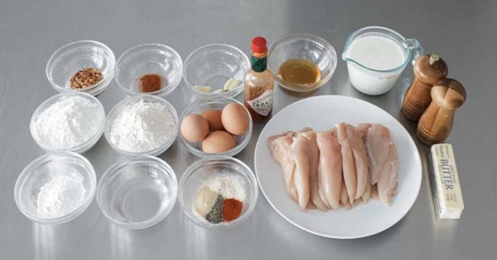 Ingredients Needed for Fried Chicken Tenders Recipe