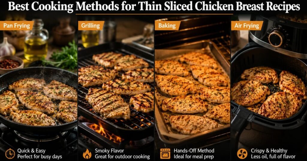 thin sliced chicken breast recipes
