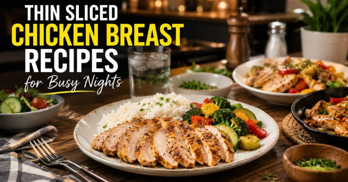 thin sliced chicken breast recipes